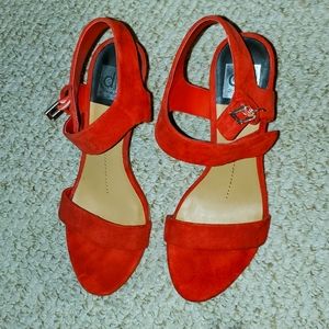 Dolce Vita Red Suede Heels